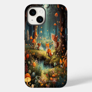 かわいい漫画の森フェアリーテールキツネキノコフローラ Case-Mate iPhone 14ケース