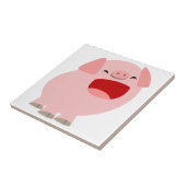 かわいい漫画の歌う豚タイル タイル (側面)