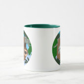 かわいい漫画の母のナマズとベビー マグカップ (中央)