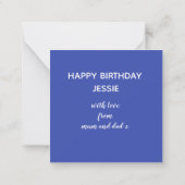 かわいい漫画の水中サンゴ礁海洋生活世界 ノートカード (裏面)