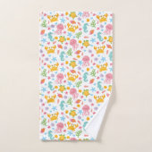 かわいい漫画の海シーシーシーシェル、ヒトデの夏 バスタオルセット (ハンドタオル)