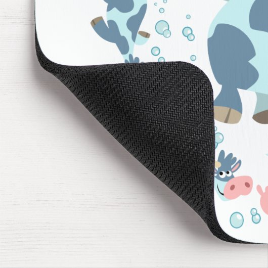 かわいい漫画の海牛マウスマット マウスパッド (コーナー)