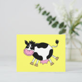 かわいい漫画の牛 ポストカード (スタンド正面)