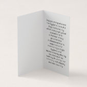 かわいい漫画の犬とグルーミングツール 名刺 (内部)