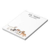 かわいい漫画の犬のイラストレーション – 犬のトレーナー ノートパッド (回転)