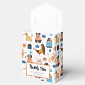 かわいい漫画の犬のテーマ誕生日パーティー フェイバーボックス (オープン)