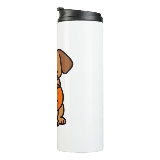 かわいい漫画の犬のトリックまたは治療クラシックのTシャツ タンブラー (回転右)