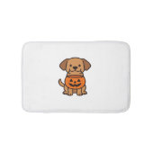 かわいい漫画の犬のトリックまたは治療クラシックのTシャツ バスマット (正面)