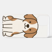 かわいい漫画の犬のiPhoneケース Case-Mate iPhoneケース (裏面 (横))