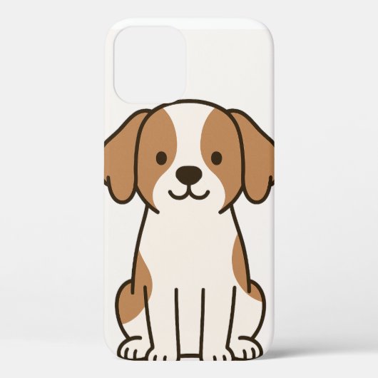 かわいい漫画の犬のiPhoneケース Case-Mate iPhoneケース (裏面)