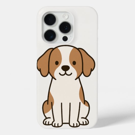 かわいい漫画の犬のiPhoneケース Case-Mate iPhoneケース (裏面)