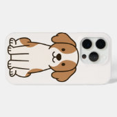 かわいい漫画の犬のiPhoneケース Case-Mate iPhoneケース (裏面 (横))