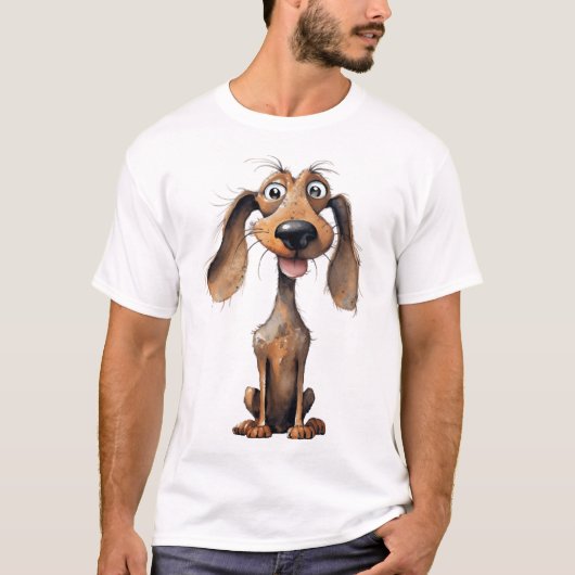 かわいい漫画の犬種アートコレクション  Tシャツ (正面)