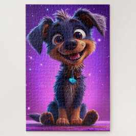 かわいい漫画の犬 ジグソーパズル