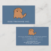 かわいい漫画の犬 | 動物飼養業 名刺 (正面/裏面)