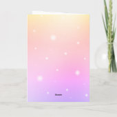 かわいい漫画の猫の誕生日グリーティングカード シーズンカード (裏面)