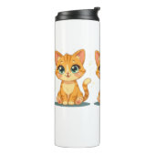 **かわいい漫画の猫 – 愛らしい子猫のイラスト** タンブラー (回転左)