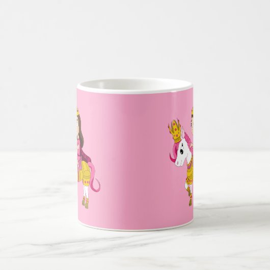 かわいい漫画の王女 コーヒーマグカップ (中央)