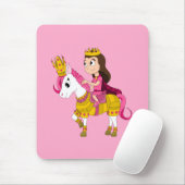 かわいい漫画の王女 マウスパッド (マウス)