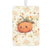 かわいい漫画の秋カボチャ カーエアーフレッシュナー (裏面)