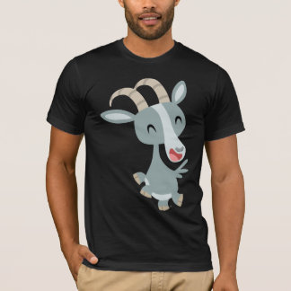 かわいい漫画の突き出しヤギTシャツ Tシャツ