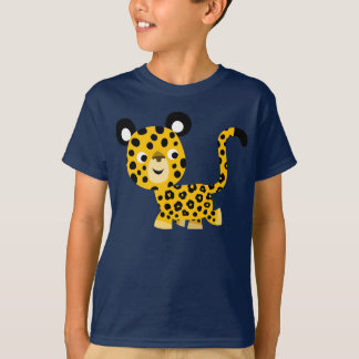 かわいい漫画の笑顔のヒマワリの子供用Tシャツ Tシャツ