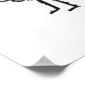 かわいい漫画の羊 ポスター (角)