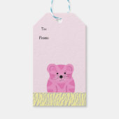 かわいい漫画の虎 ギフトタグ (正面)