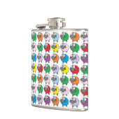 かわいい漫画の虹のヒツジ フラスク (左)