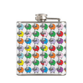 かわいい漫画の虹のヒツジ フラスク (裏面)