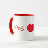 かわいい漫画の言葉遣いマグ マグカップ (正面左)