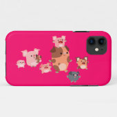 かわいい漫画の豚ファミリーiPhone 5/5Sケース Case-Mate iPhoneケース (裏面(横))