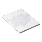 かわいい漫画の象 ノートパッド (アングル)