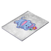 かわいい漫画の象 ノートブック (左側)