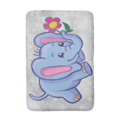 かわいい漫画の象 バスマット (正面縦)