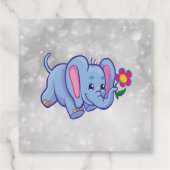 かわいい漫画の象 フェイバータグ (裏面)