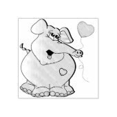 かわいい漫画の象 ラバースタンプ (インプリント)