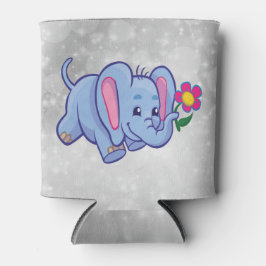 かわいい漫画の象 缶クーラー