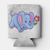 かわいい漫画の象 缶クーラー (裏面)