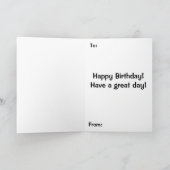 かわいい漫画の赤いロブスター カード (内部)