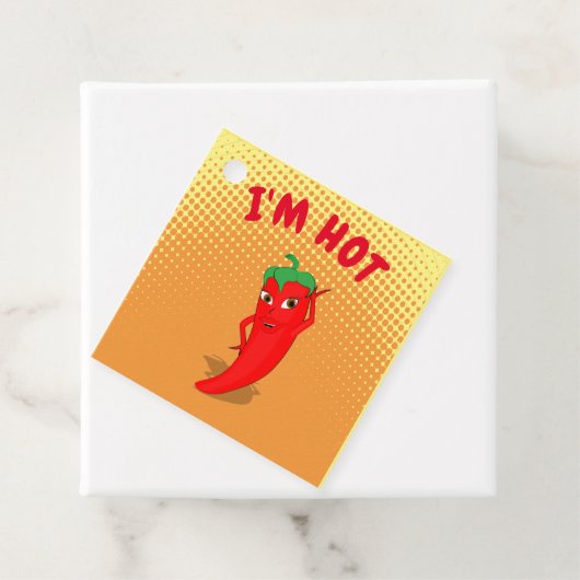 かわいい漫画の赤い唐辛子ディーバグラデーション フェイバータグ (インサイチュ)