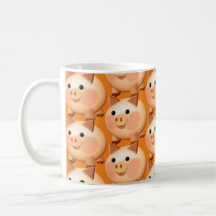 かわいい漫画の赤ちゃんおもしろい豚 コーヒーマグカップ