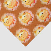 かわいい漫画の赤ちゃん絵画ブタ 薄葉紙 (詳細)