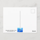 かわいい漫画の車 ポストカード (裏面)