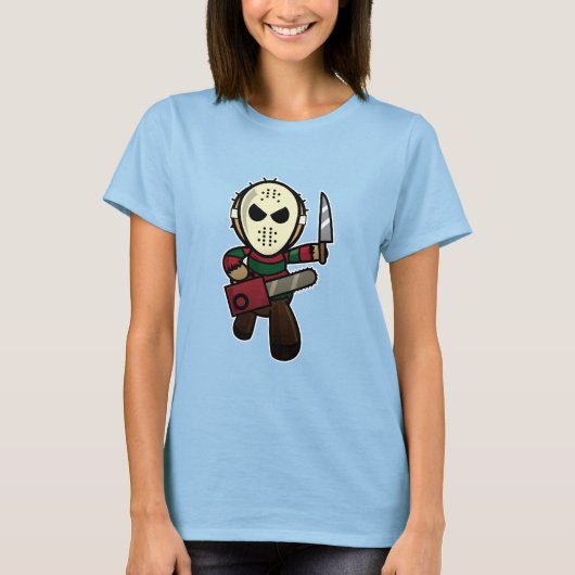 かわいい漫画の連続殺人鬼 Tシャツ (正面)