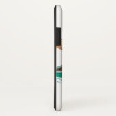 かわいい漫画の陽気なサンタクロースが漕ぎ船に乗っている Case-Mate iPhoneケース (裏面/右)