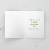 かわいい漫画の雪だるま シーズンカード (内部)