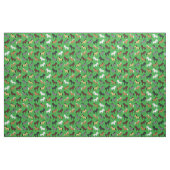 かわいい漫画の馬キッズグリーン ファブリック (ヤード)