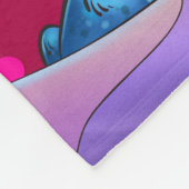 かわいい漫画の魚のフリースブランケット フリースブランケット (角)