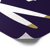 かわいい漫画の鹿のシームレスパターン、幼稚園の背景 ポスター (角)